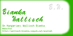 bianka wallisch business card